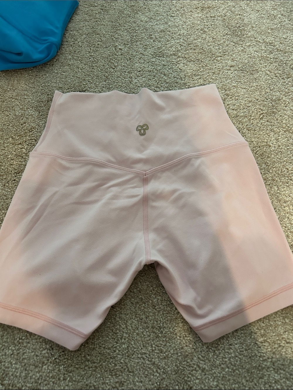 Aritzia Pale Pink High-Rise Bike Shorts